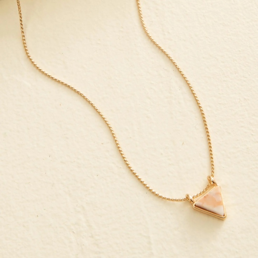 Noonday Geo triangle necklace